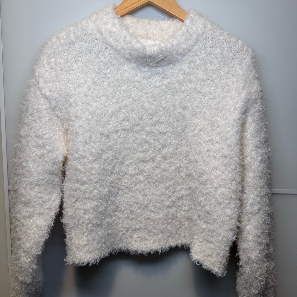 H&M Soft Cloud Dancer White Cowl Neck Sweater - Picture 2 of 5